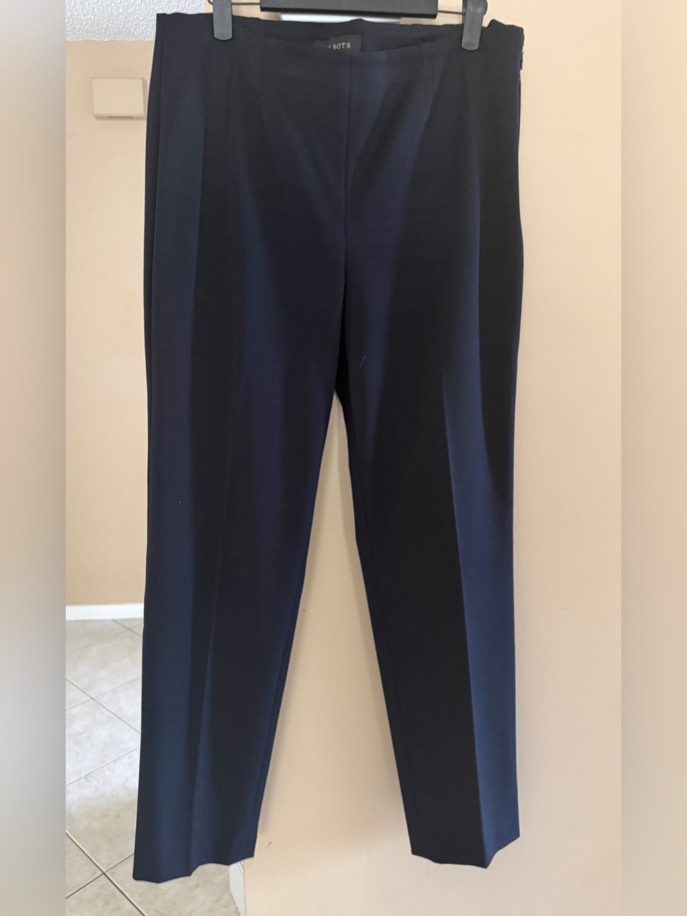 Talbots Navy Straight-Leg Dress Pants